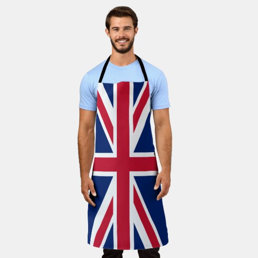 Tablier Drapeau britannique Union Jack Apron (Porté)