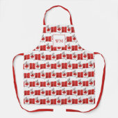 Tablier DRAPEAU CANADA | Monogramme | Canadien (Recto)