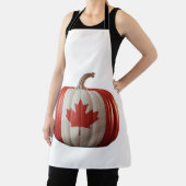 Tablier Drapeau canadien Citrouille Feuille d'érable Thank (Insitu)