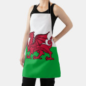 Tablier Drapeau celtique du Dragon rouge du Pays de Galles (Insitu)