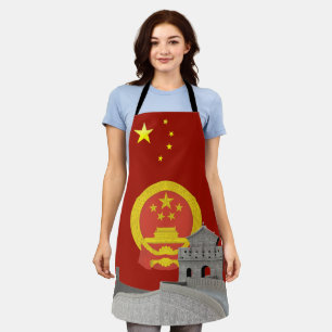 Tablier Drapeau chinois Emblem