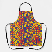 Tablier Drapeau Colombie Motif coloré (Recto)