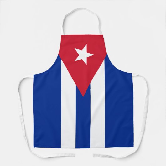 Tablier Drapeau coloré de Cuba (Recto)