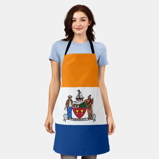 Tablier Drapeau d'Albany, New York (Porté)