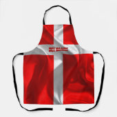 Tablier Drapeau danois (Recto)