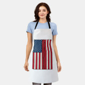 Tablier Drapeau de baseball en détresse Conception vectori (Porté)