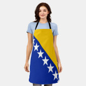 Tablier Drapeau de Bosnie-Herzégovine patriotique (Porté)