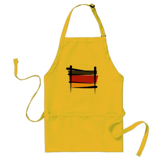 Tablier Drapeau de brosse de l'Allemagne (Devant)