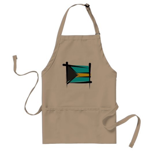 Tablier Drapeau de brosse des Bahamas (Devant)
