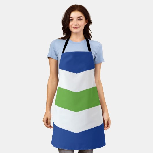 Tablier Drapeau de Burlington, Vermont (Porté)