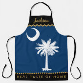 Tablier Drapeau de Caroline du Sud Chefs Apron, Carolina A (Recto)