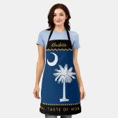 Tablier Drapeau de Caroline du Sud Chefs Apron, États-Unis (Porté)