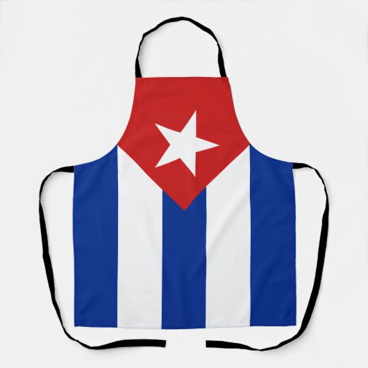 Tablier Drapeau de Cuba (Recto)