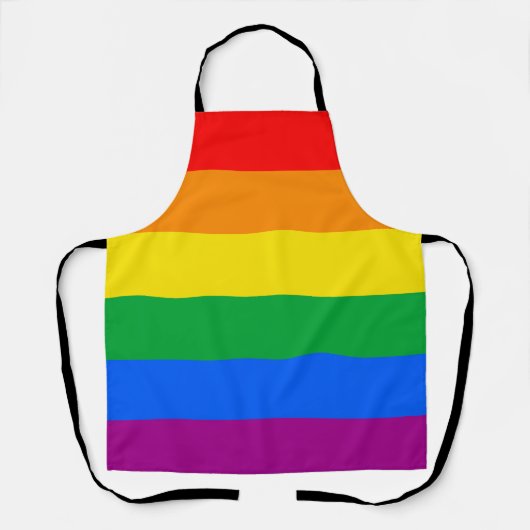Tablier Drapeau de fierté arc-en-ciel LGBTQ+ (Recto)