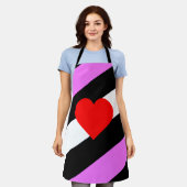 Tablier Drapeau de fierté de fille de cuir (Porté)