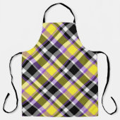 Tablier Drapeau de fierté éclectique boho non binaire à ca (Recto)