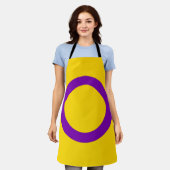 Tablier Drapeau de fierté intersexe (Porté)
