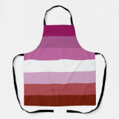 Tablier Drapeau de fierté lesbienne de SlipperyJoe's fémin (Recto)
