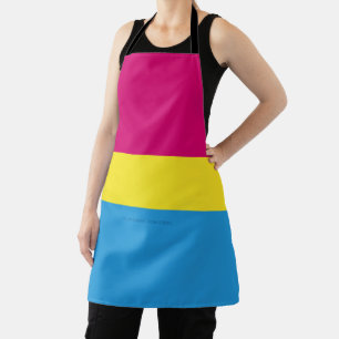 Tablier drapeau de fierté pansexuelle SlipperyJoe rose amb