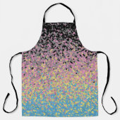 Tablier Drapeau de fierté polygender pixelisé funky tripan (Recto)