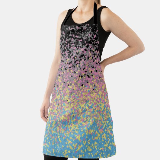 Tablier Drapeau de fierté polygender pixelisé funky tripan (Insitu)