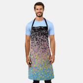 Tablier Drapeau de fierté polygender pixelisé funky tripan (Porté)