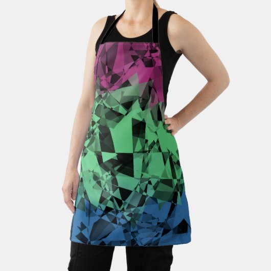 Tablier Drapeau de Fierté Polysexuel Groovy Éclectique Rét (Insitu)