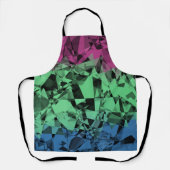 Tablier Drapeau de Fierté Polysexuel Groovy Éclectique Rét (Recto)