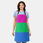Tablier Drapeau de fierté polysexuelle (Porté)