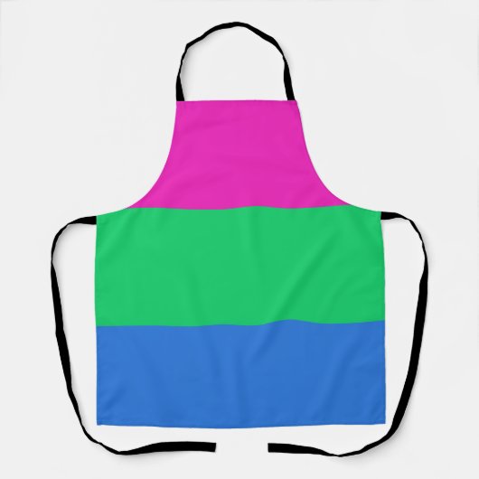 Tablier Drapeau de fierté polysexuelle (Recto)