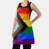 Tablier Drapeau de fierté Progress Pride de SlipperyJoe si (Insitu)