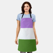 Tablier Drapeau de fierté queer (Porté)