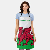 Tablier Drapeau de Galles Dragon Angleterre Red Cardiff (Porté)