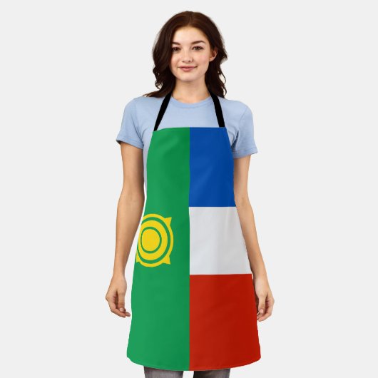 Tablier Drapeau de Khakassie (Porté)