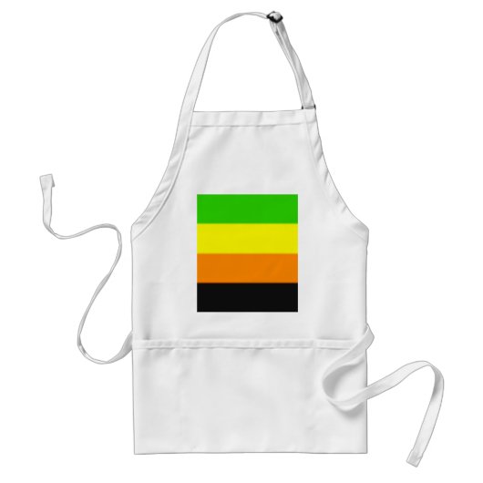 Tablier Drapeau de la Fierté Aromantique (Devant)