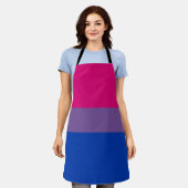 Tablier Drapeau de la fierté bisexuelle (Porté)