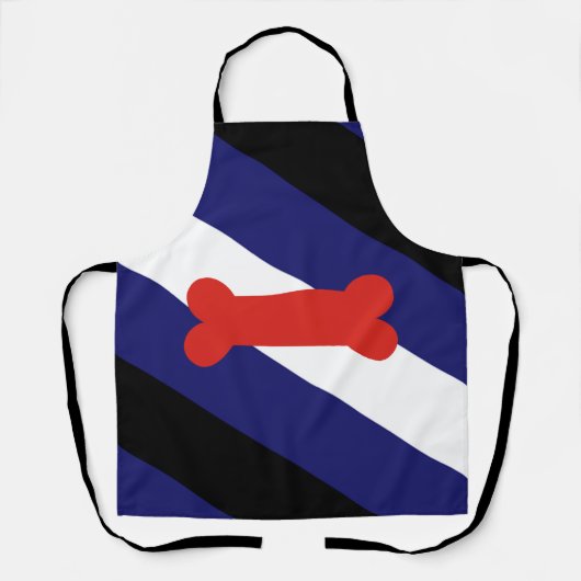 Tablier Drapeau de la fierté de jeu de chiot (Recto)