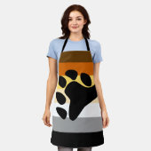 Tablier Drapeau de la fierté de l'ours avec paw (Porté)