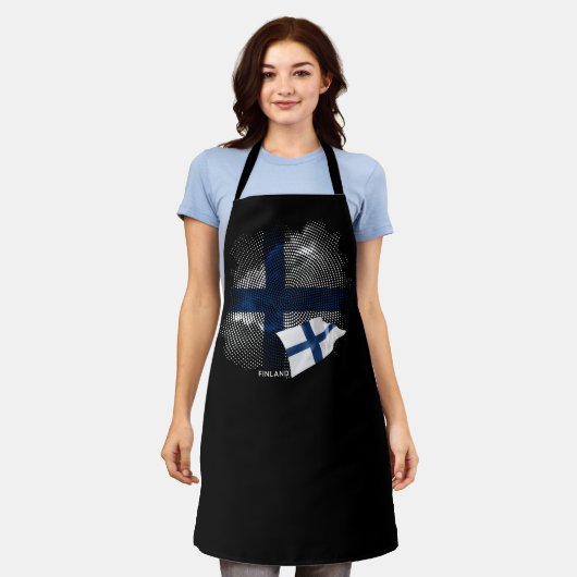 Tablier Drapeau de la Finlande (Porté)