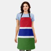 Tablier Drapeau de la Gambie (Porté)