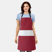 Tablier Drapeau de la Lettonie (Porté)