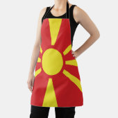 Tablier Drapeau de la Macédoine du Nord (Insitu)