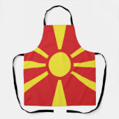 Tablier Drapeau de la Macédoine du Nord (Recto)