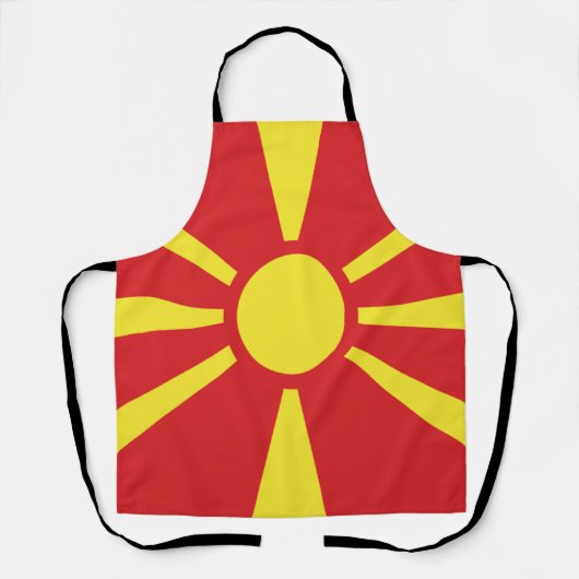 Tablier Drapeau de la Macédoine du Nord (Recto)