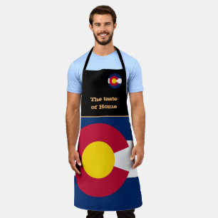 Tablier Drapeau de la maison et du Colorado, Colorado /Cui