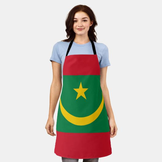 Tablier Drapeau de la Mauritanie (Porté)