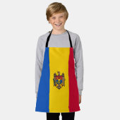 Tablier Drapeau de la Moldavie (Porté)