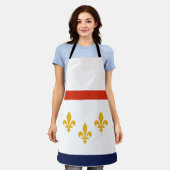Tablier Drapeau de la Nouvelle-Orléans, Louisiane (Porté)
