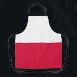 Tablier Drapeau de la Pologne<br><div class="desc">Drapeau patriotique de la Pologne.</div>