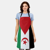 Tablier Drapeau de la République démocratique arabe sahrao (Porté)